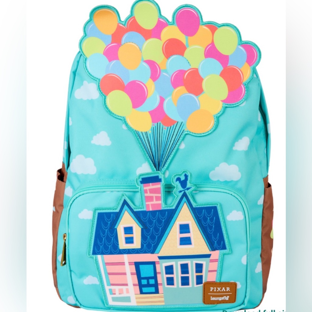 NWT Loungefly Pixar UP Balloon House full-size Backpack